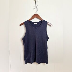 Goldie blue v neck Pima cotton relaxed fit t shirt size M